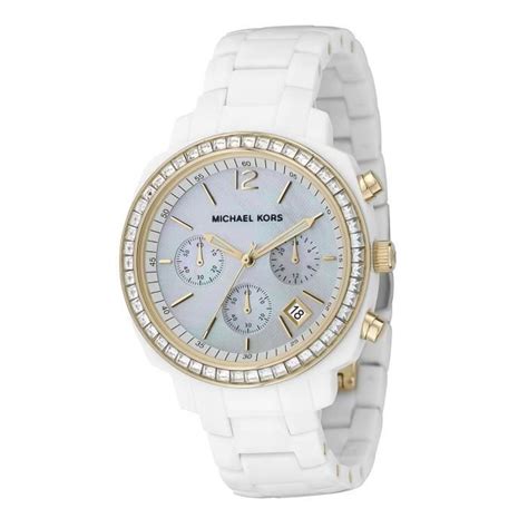 montre michael kors blanche et or|michael kors black watches women.